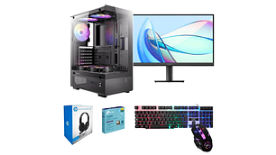 PC Gamer Ryzen 3 5300G + Monitor 22” + Teclado , Mouse Gamer, Audifonos