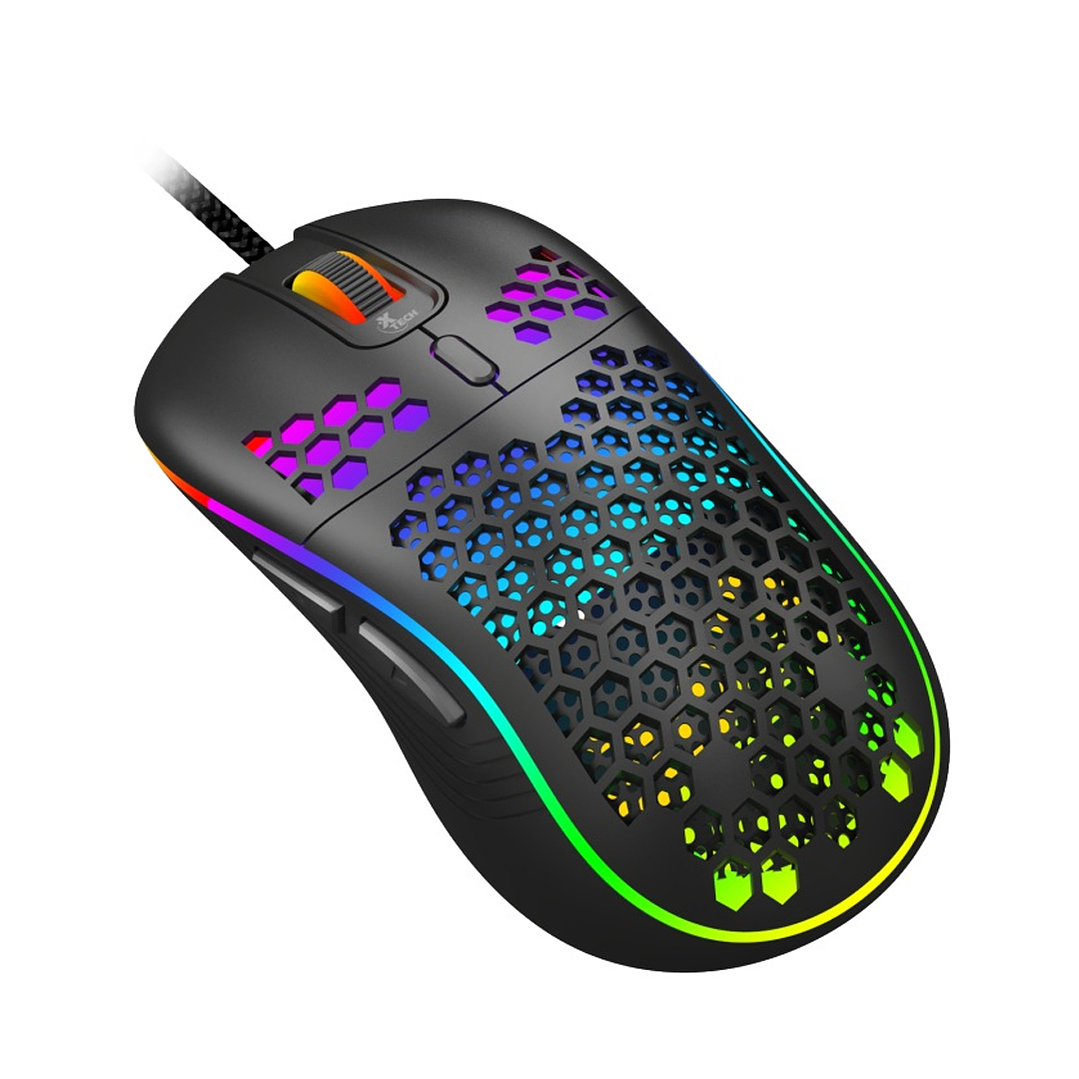 Mouse Gamer Xtech XTM-620 Honeycomb 7200 DPI USB – Liviano y Preciso 1