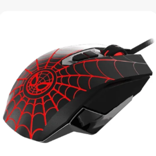Mouse Gamer Marvel Spider-Man Miles Morales USB Iluminado