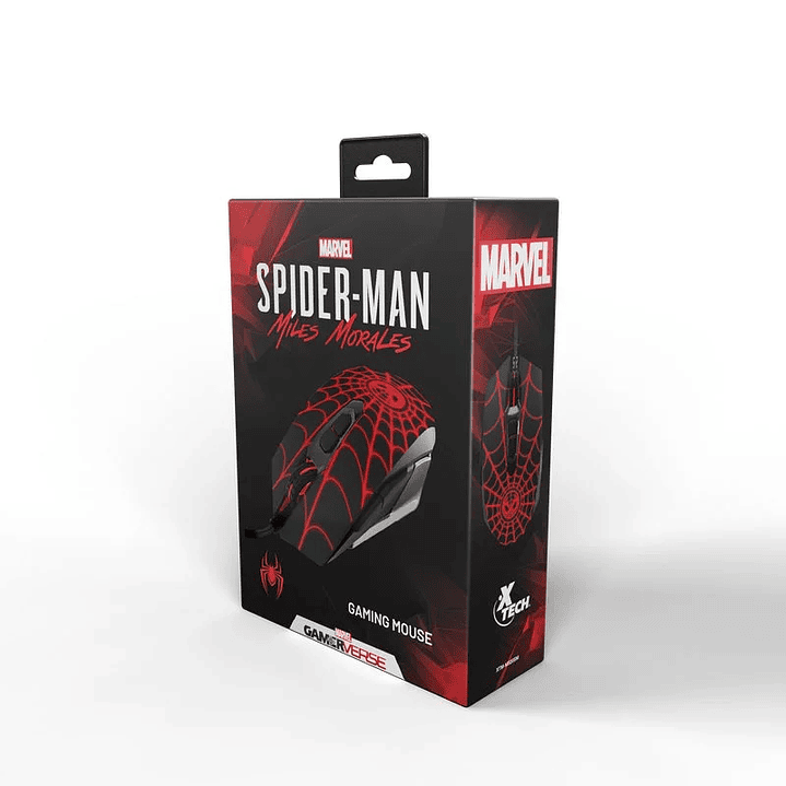 Mouse Gamer Marvel Spider-Man Miles Morales USB Iluminado – Xtech XTM-M520SM 2