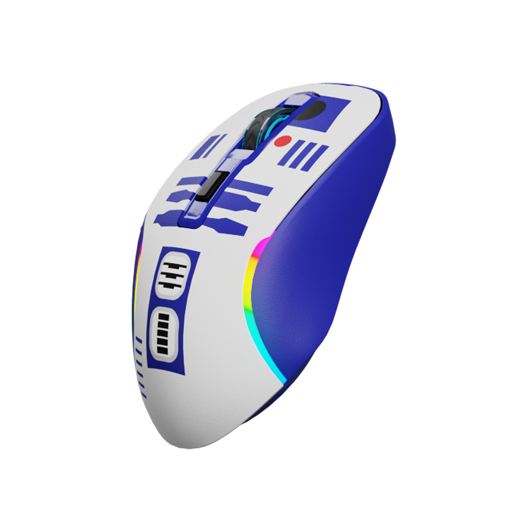 Mouse Gamer Inalámbrico Primus Gaming R2-D2 10000 DPI RGB Trimodo 4
