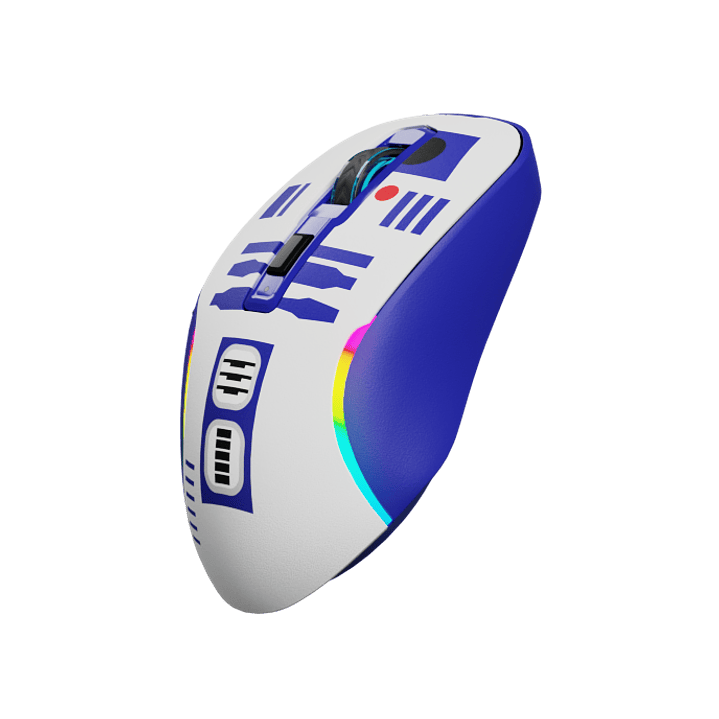 Mouse Gamer Inalámbrico Primus Gaming R2-D2 10000 DPI RGB Trimodo 4
