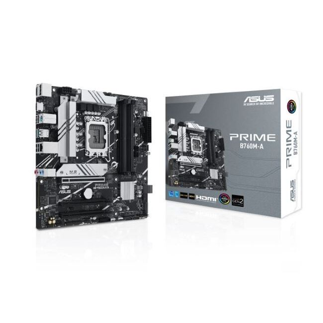 Placa Madre ASUS PRIME B760M-A DDR5 | LGA 1700 | Micro-ATX para Intel 12ª y 13ª Gen 1