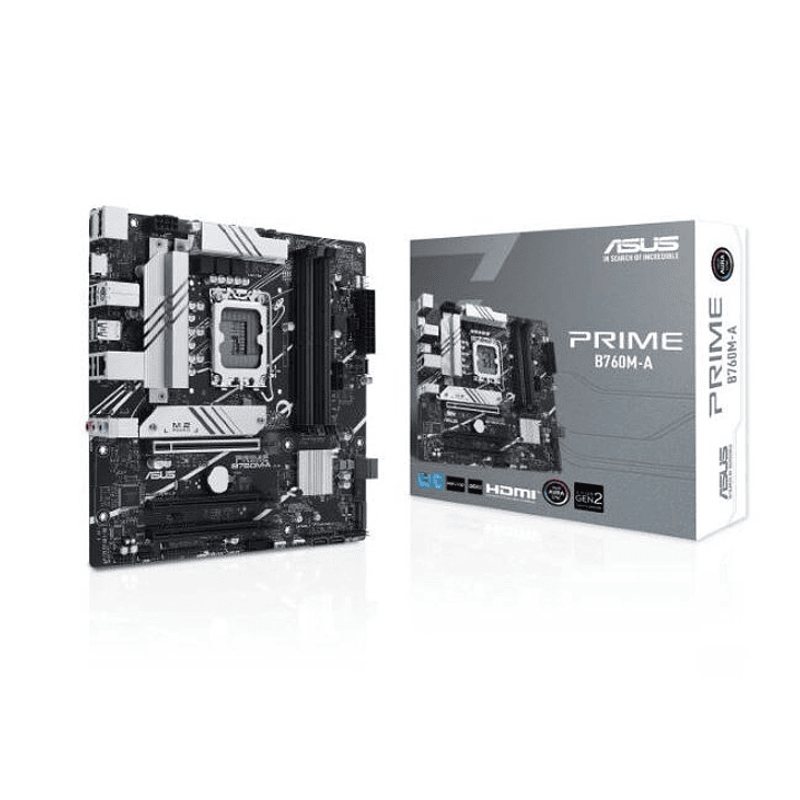 Placa Madre ASUS PRIME B760M-A DDR5 | LGA 1700 | Micro-ATX para Intel 12ª y 13ª Gen 1