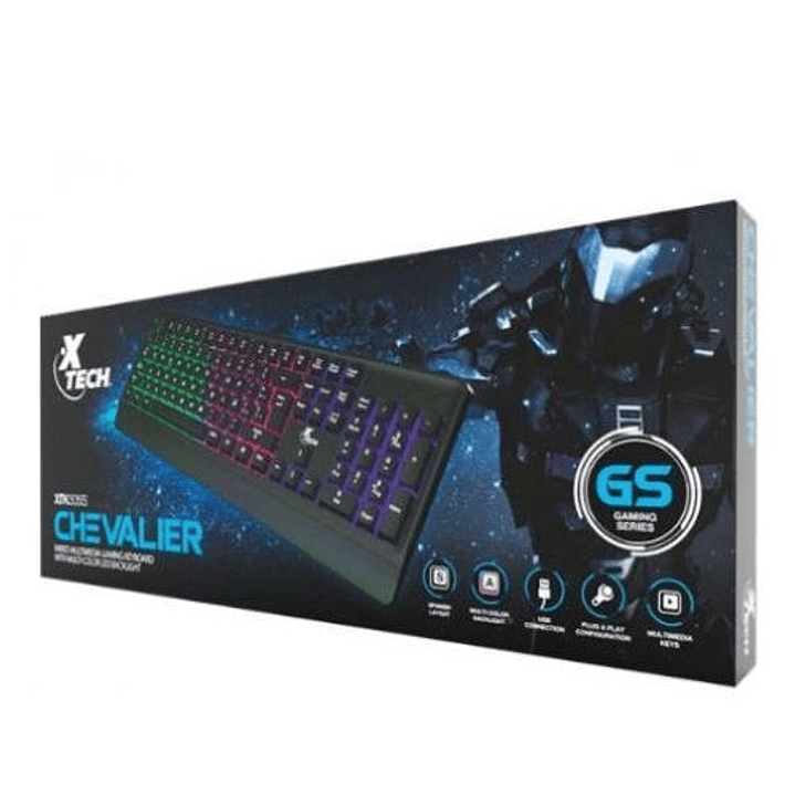 Teclado Gamer Alámbrico CHEVALIER XTK-505S LED Multicolor Español 3