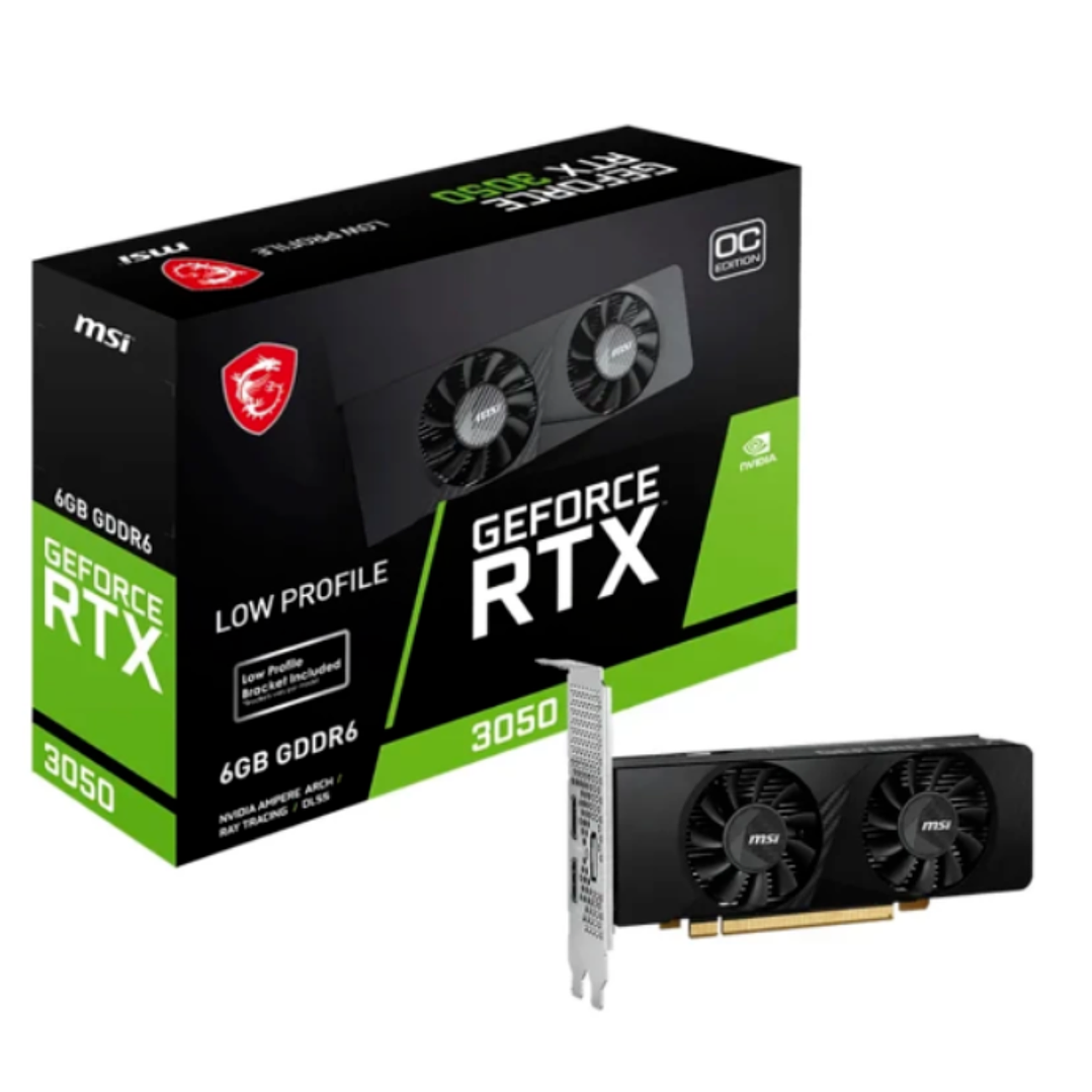 Tarjeta Gráfica MSI GeForce RTX 3050 LP 6GB GDDR6 OC Low Profile 1