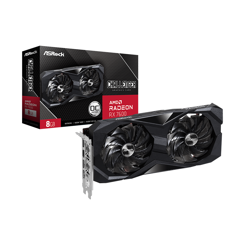 Tarjeta Gráfica ASRock Radeon RX 7600 Challenger OC 8GB GDDR6