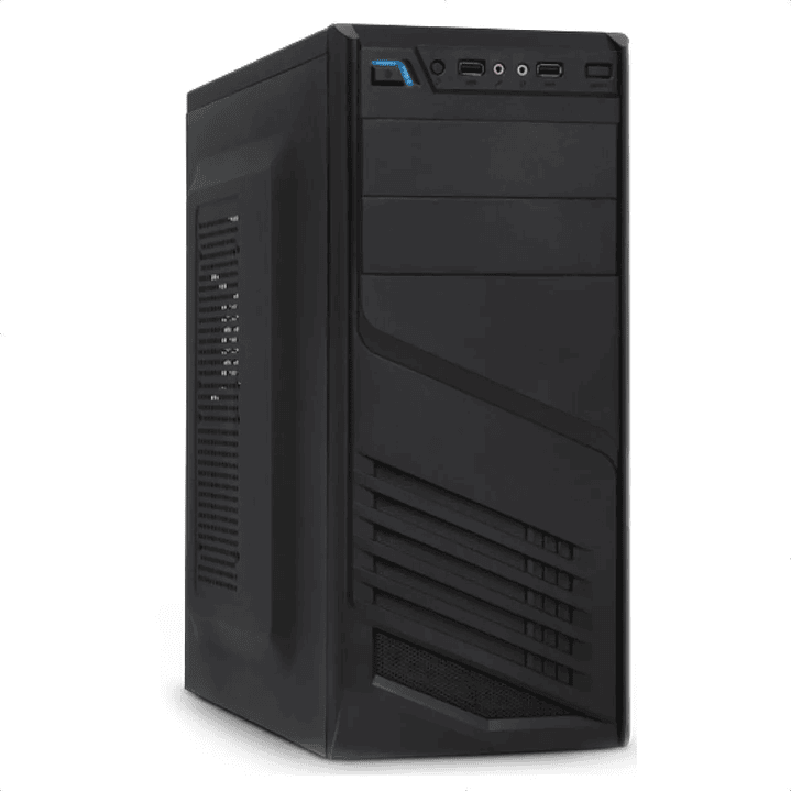 Gabinete Xtech XTQ-200 ATX con Fuente 600W Incluida | Negro | Torre Mediana 1