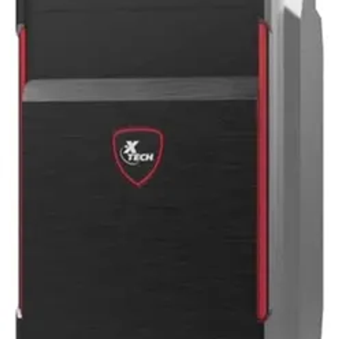 Gabinete Xtech XTQ-214 ATX con Fuente 600W | Negro y Rojo | Torre Mediana 2