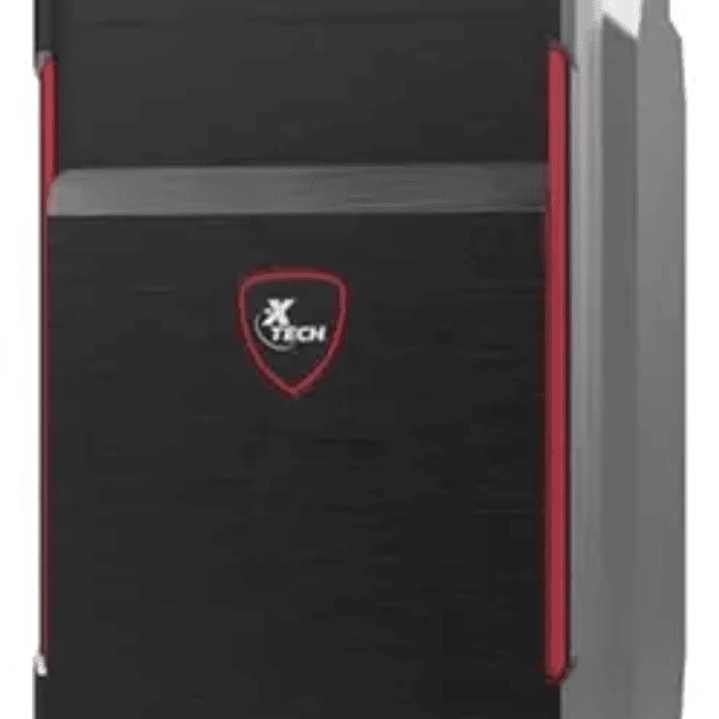 Gabinete Xtech XTQ-214 ATX con Fuente 600W | Negro y Rojo | Torre Mediana 2
