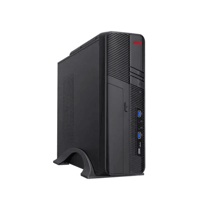 Gabinete Slim CLIO S-605 Micro-ATX / Mini-ITX con Fuente 500W | Negro | Compacto 1