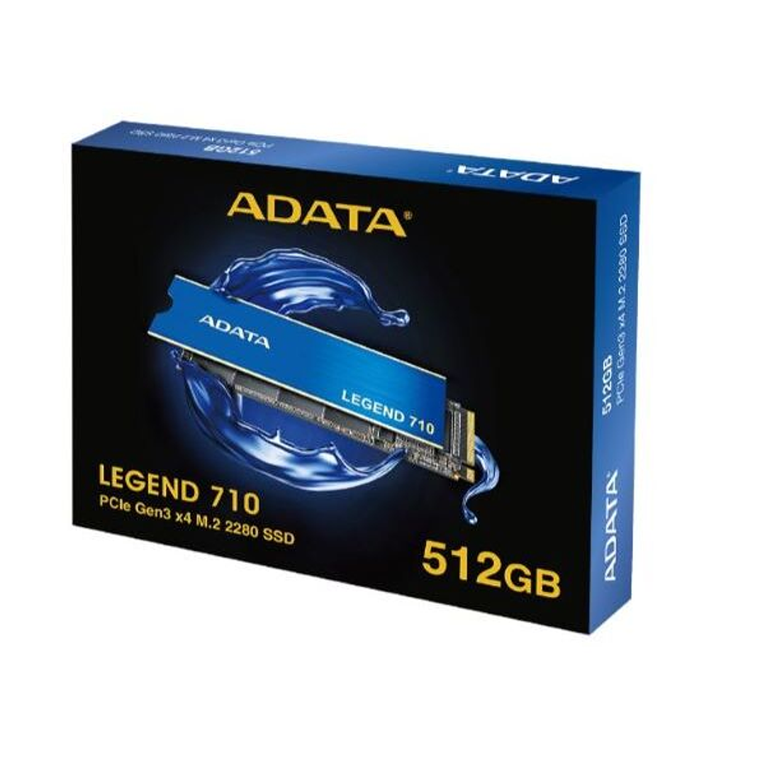 SSD Adata Legend 710 512GB M.2 NVMe PCIe 3.0 x4 | Hasta 2400MB/s 2