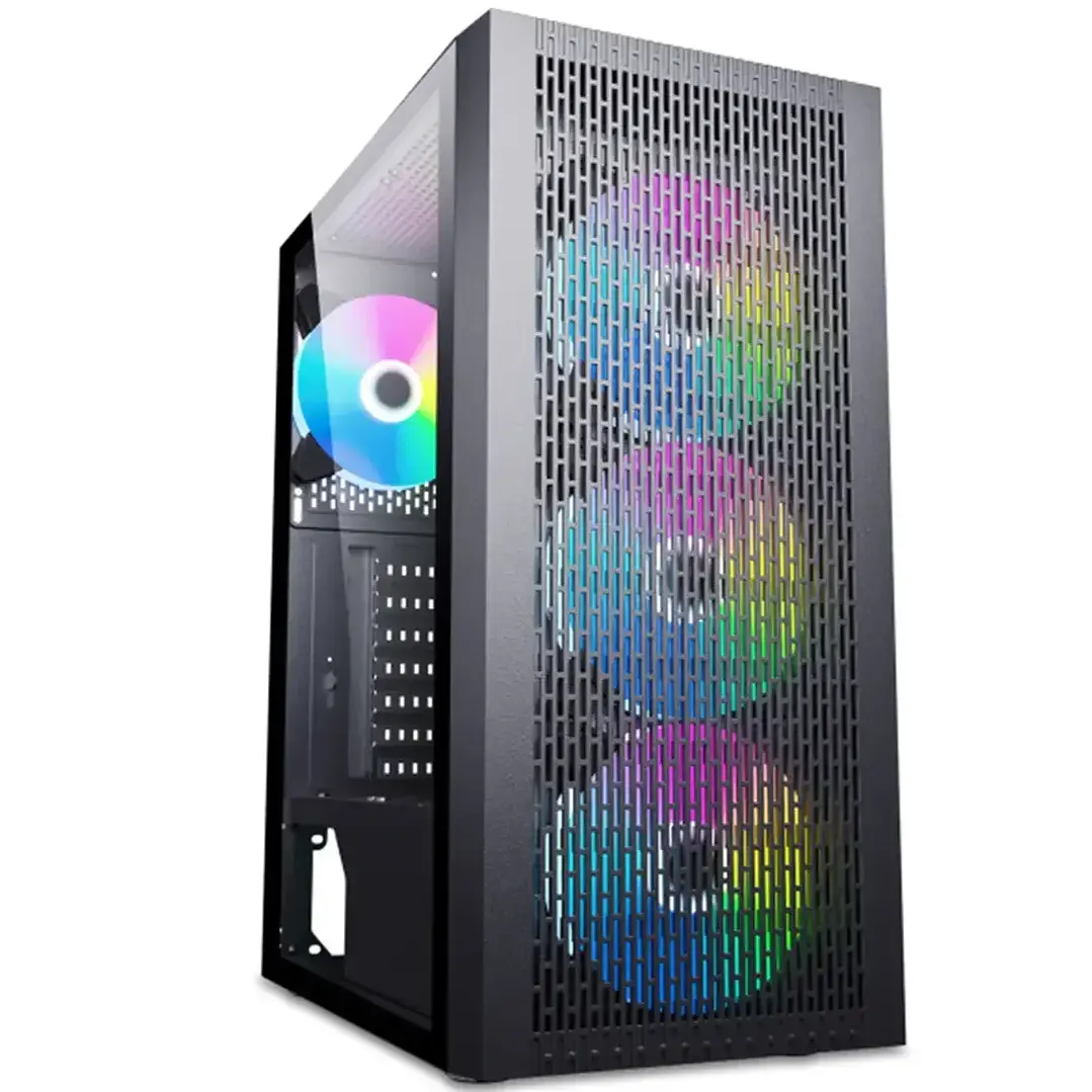 Gabinete EsGaming F22-BK ARGB Vidrio Templado ATX 2