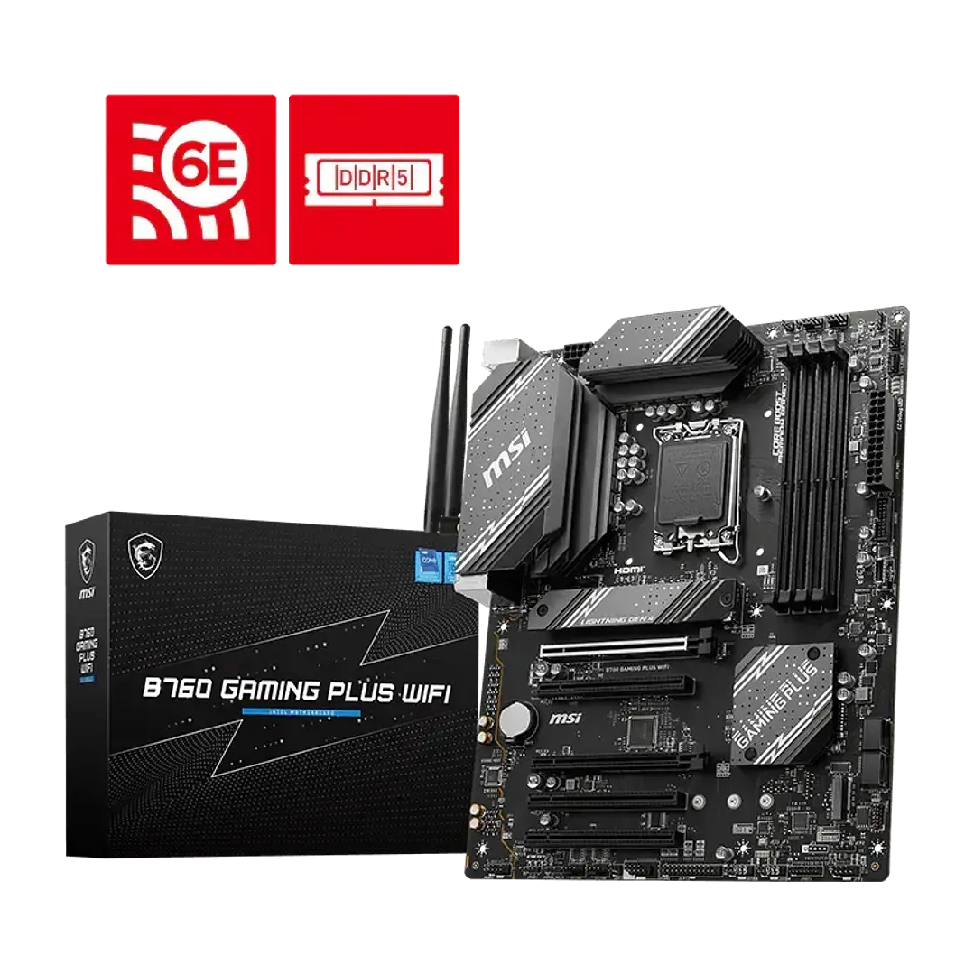 Placa Madre MSI B760M Gaming Plus WiFi LGA 1700 DDR5 3