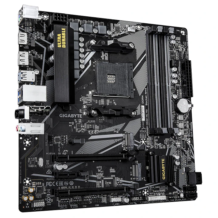 Placa Madre Gigabyte B550M DS3H AC R2 AM4 B550 Wi‑Fi 3