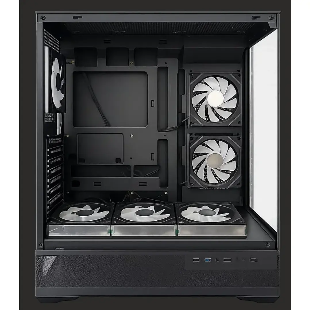 Gabinete EsGaming BK01 Black ARGB 6 Ventiladores LED ARGB Mid-Tower 2