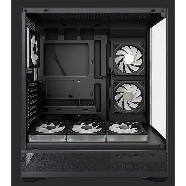 Gabinete EsGaming BK01 Black ARGB 6 Ventiladores LED ARGB Mid-Tower 2