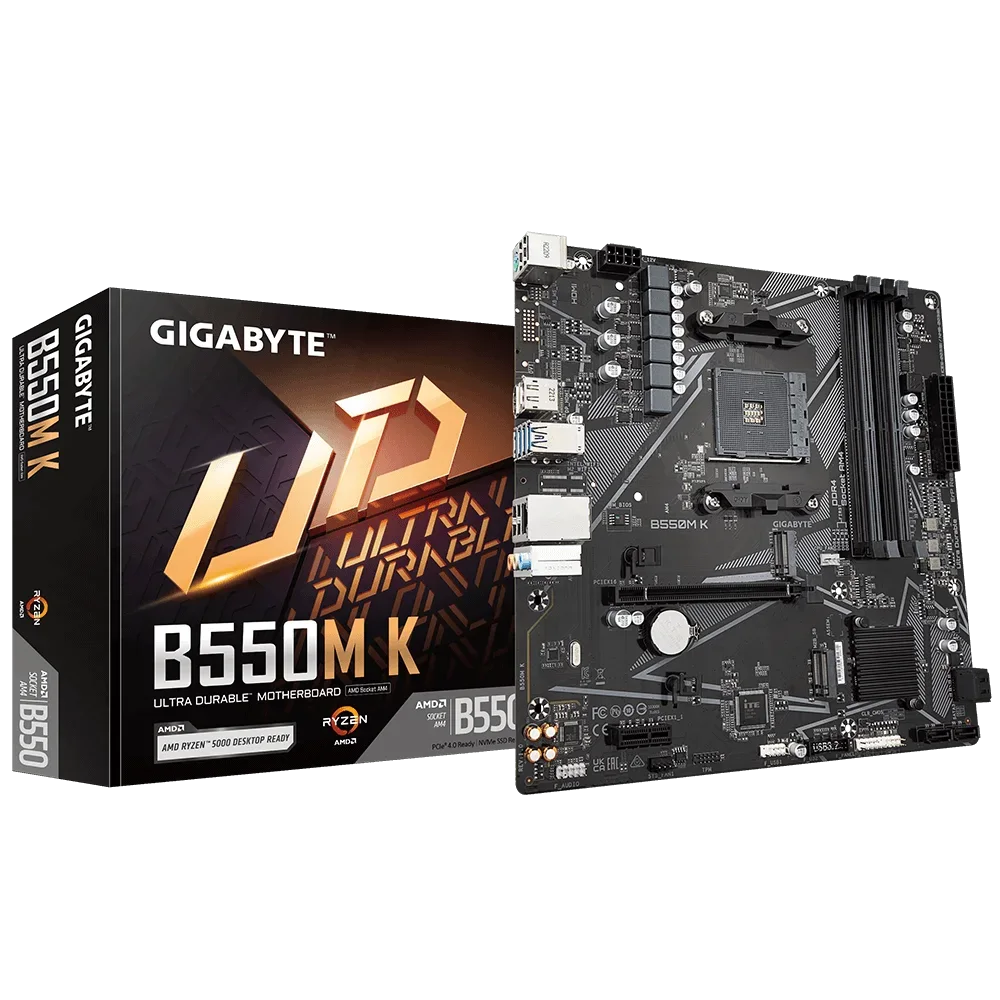 Placa Madre Gigabyte B550M K AM4 B550 DDR4