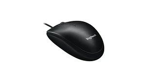 Mouse Logitech M100 Negro Óptico con Cable USB Ambidiestro para Oficina