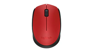 Mouse Logitech M170 Rojo Inalámbrico 3 botones para oficina