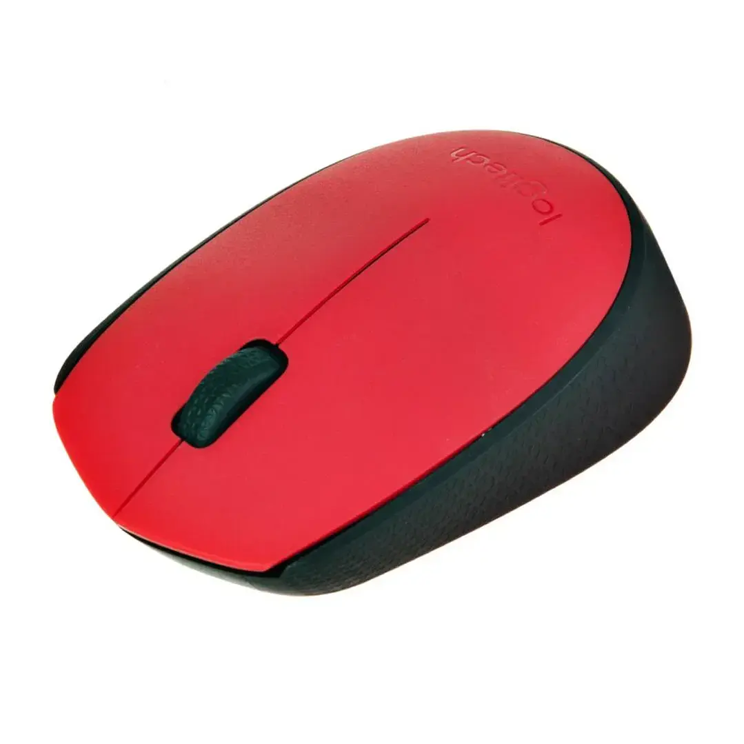 Mouse Logitech M170 Rojo Inalámbrico 3 botones para oficina 3