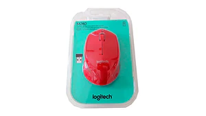 Mouse Logitech M280 Rojo Inalámbrico 2.4 GHz de 3 botones