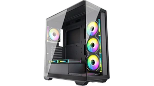 Gabinete EsGaming Gilgamesh K6-BK Black ARGB Mid Tower panorámico