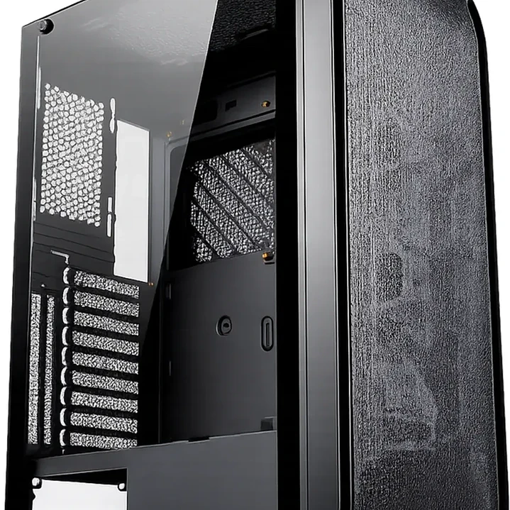 Gabinete ESGAMING Y03-BK Mid Tower Mesh 4 Fan ARGB Vidrio Templado 3