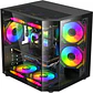 Gabinete Rebel MATX Black ARGB 5 Fan USB-C USB 3.0 - Miniatura 1