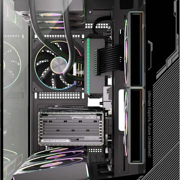 Gabinete ZERO MATX Black ARGB 6 Fan USB 3.0 3