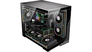 Gabinete ZERO MATX Black ARGB 6 Fan USB 3.0