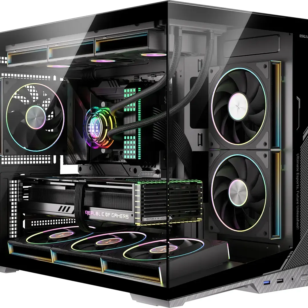 Gabinete ZERO MATX Black ARGB 6 Fan USB 3.0 2