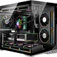 Gabinete ZERO MATX Black ARGB 6 Fan USB 3.0 - Miniatura 2