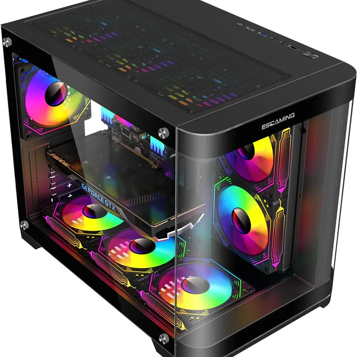 Gabinete Gamer VIPER MATX Black ARGB 5 Fan USB-C 1