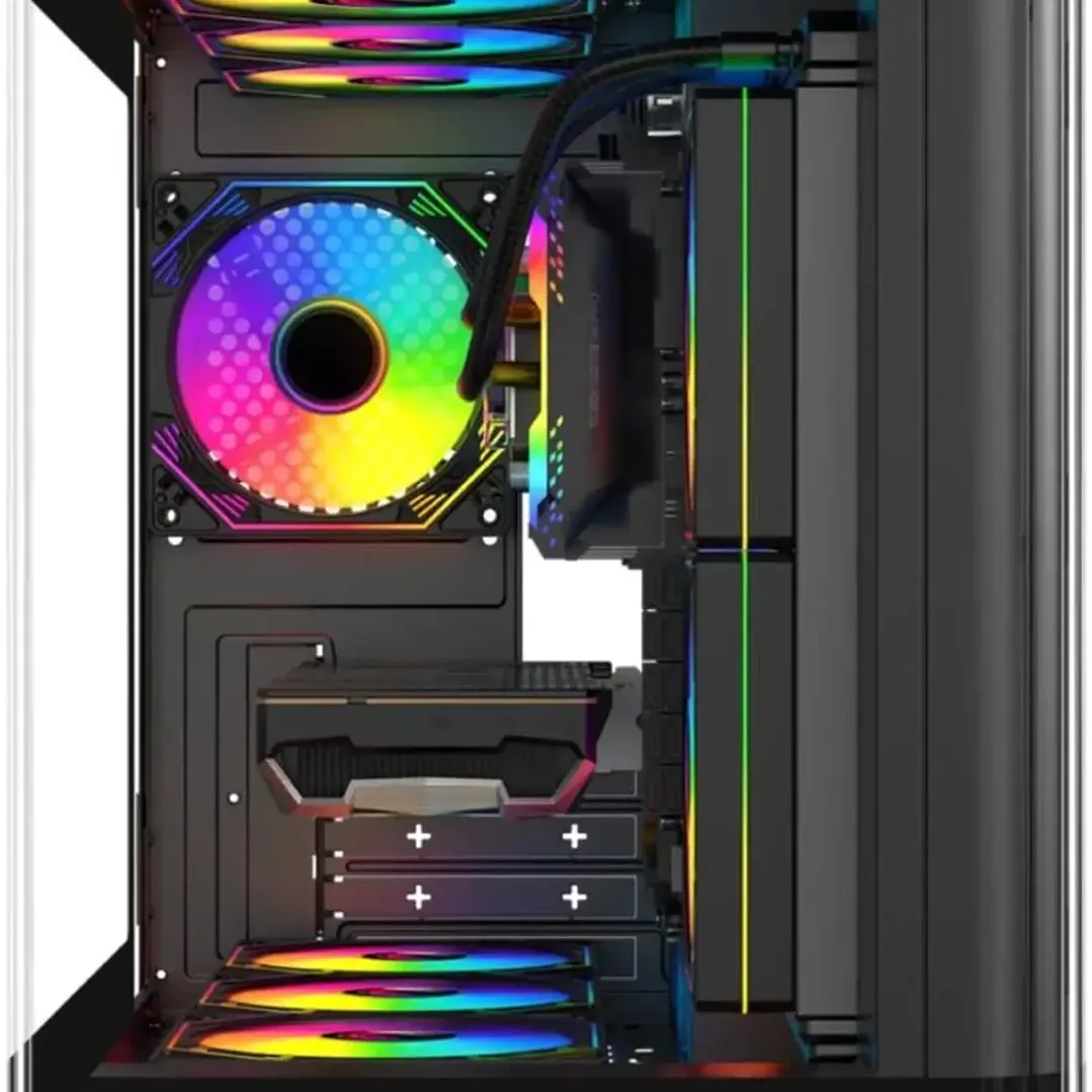 Gabinete Gamer VIPER MATX Black ARGB 5 Fan USB-C 3