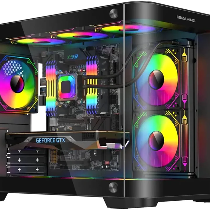 Gabinete Gamer VIPER MATX Black ARGB 5 Fan USB-C 2