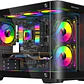 Gabinete Gamer VIPER MATX Black ARGB 5 Fan USB-C - Miniatura 2