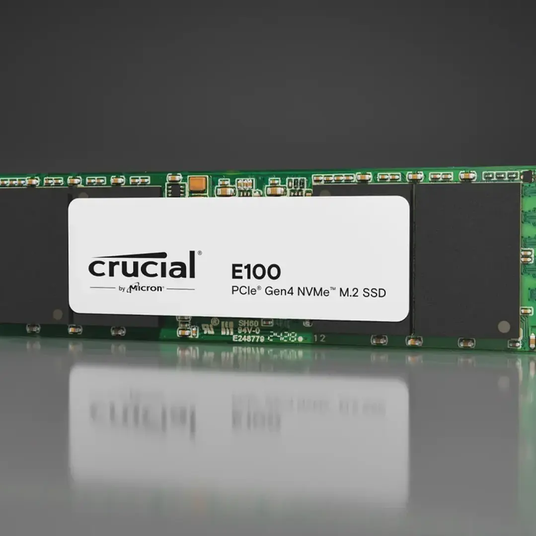 SSD Crucial E100 480GB NVMe M.2 2280 PCIe Gen 4.0 3
