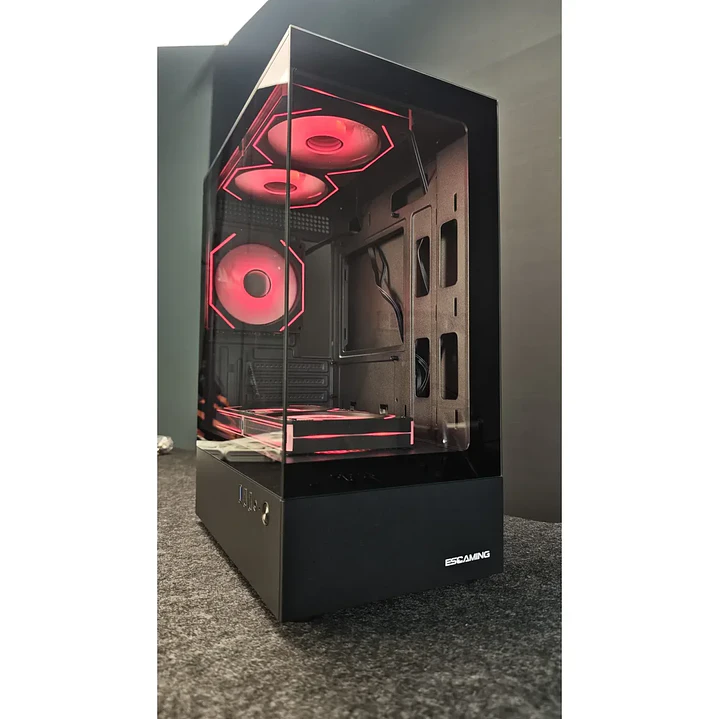 Gabinete EsGaming H60-BK ARGB 5 FAN Vidrio Templado Micro-ATX / Mini-ITX 3