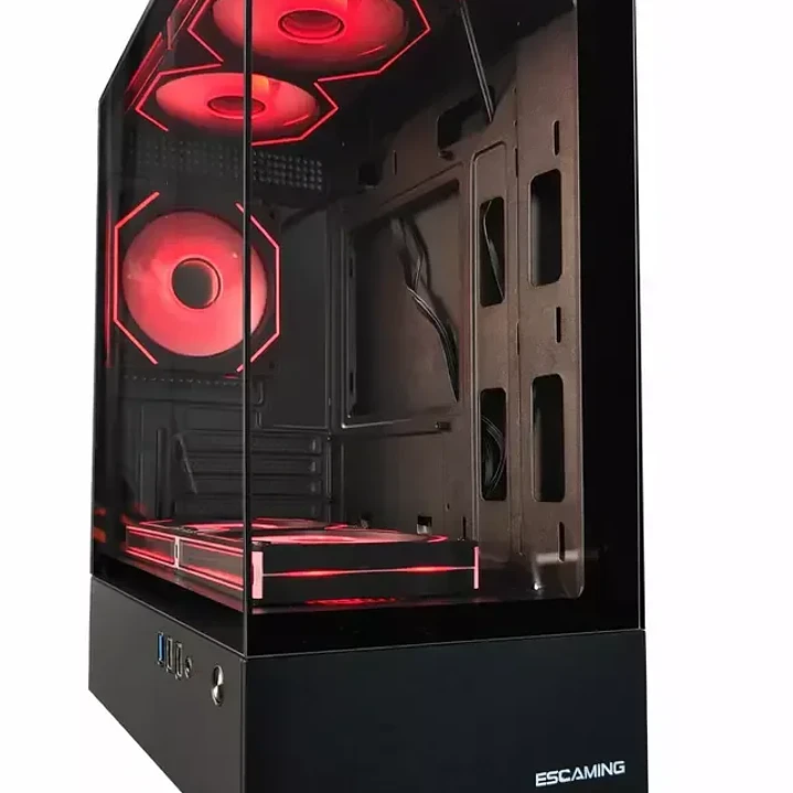 Gabinete EsGaming H60-BK ARGB 5 FAN Vidrio Templado Micro-ATX / Mini-ITX 2