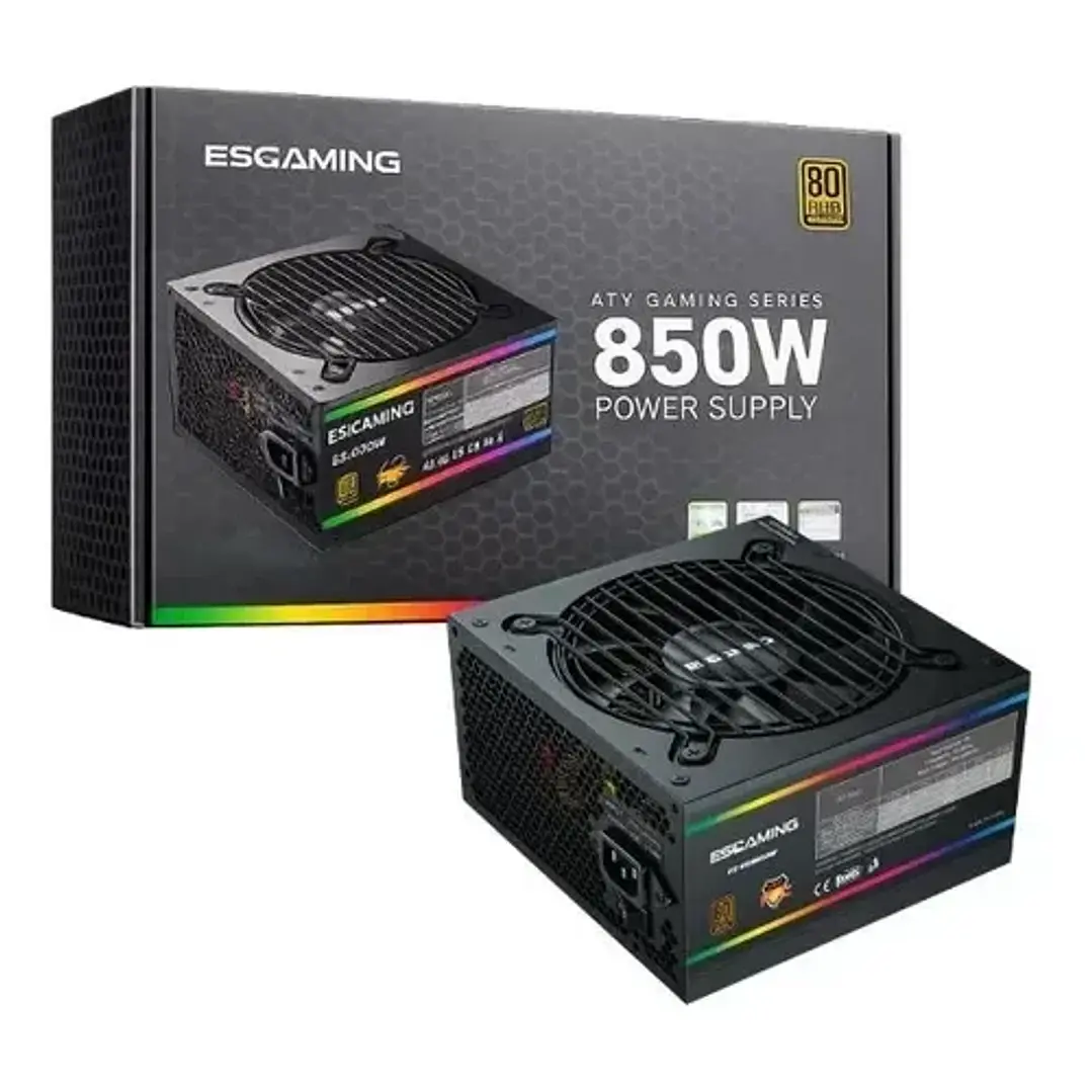 Fuente de Poder ESGaming ES-850W 850W 80 Plus Bronze 3