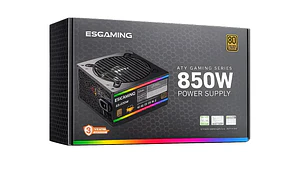 Fuente de Poder ESGaming ES-850W 850W 80 Plus Bronze