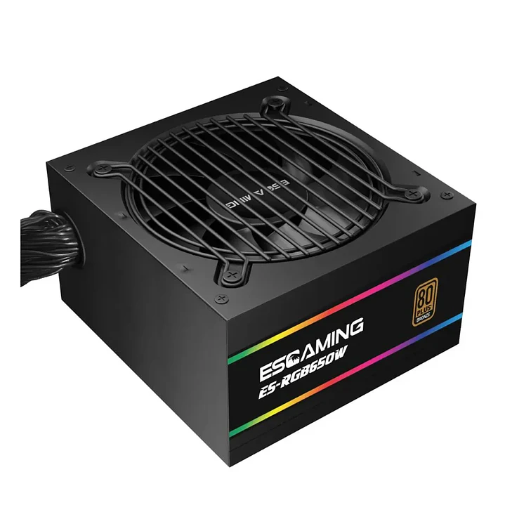 Fuente de Poder ESGAMING 650W 80 PLUS Bronze No Modular 2