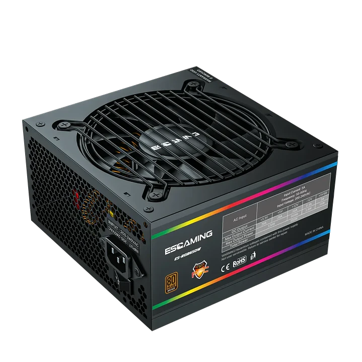 Fuente de Poder ESGAMING 650W 80 PLUS Bronze No Modular 1
