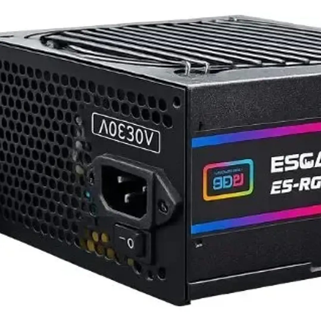 Fuente de Poder ESGAMING 750W 80 Plus Gold No modular RGB 2