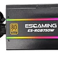 Fuente de Poder ESGAMING 750W 80 Plus Gold No modular RGB - Miniatura 3