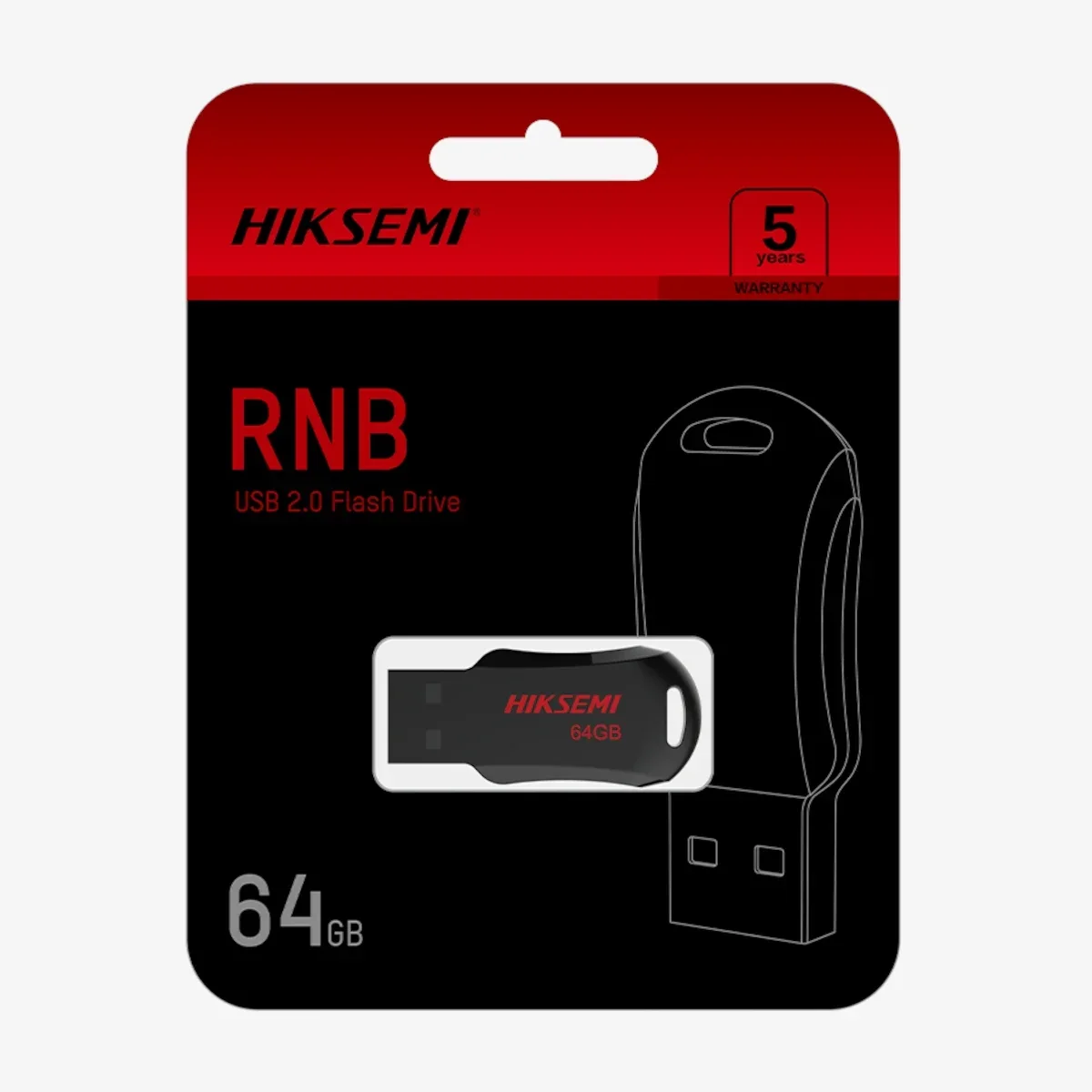 Pendrive Hiksemi M200R 64GB USB 2.0 Tipo-A