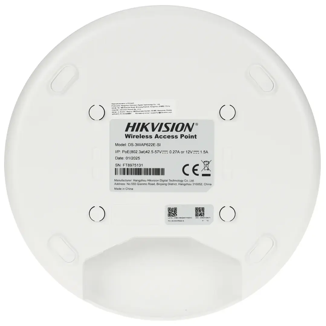 Access Point Hikvision DS-3WAP622E-SI WiFi 6 PoE 2975 Mbps 2