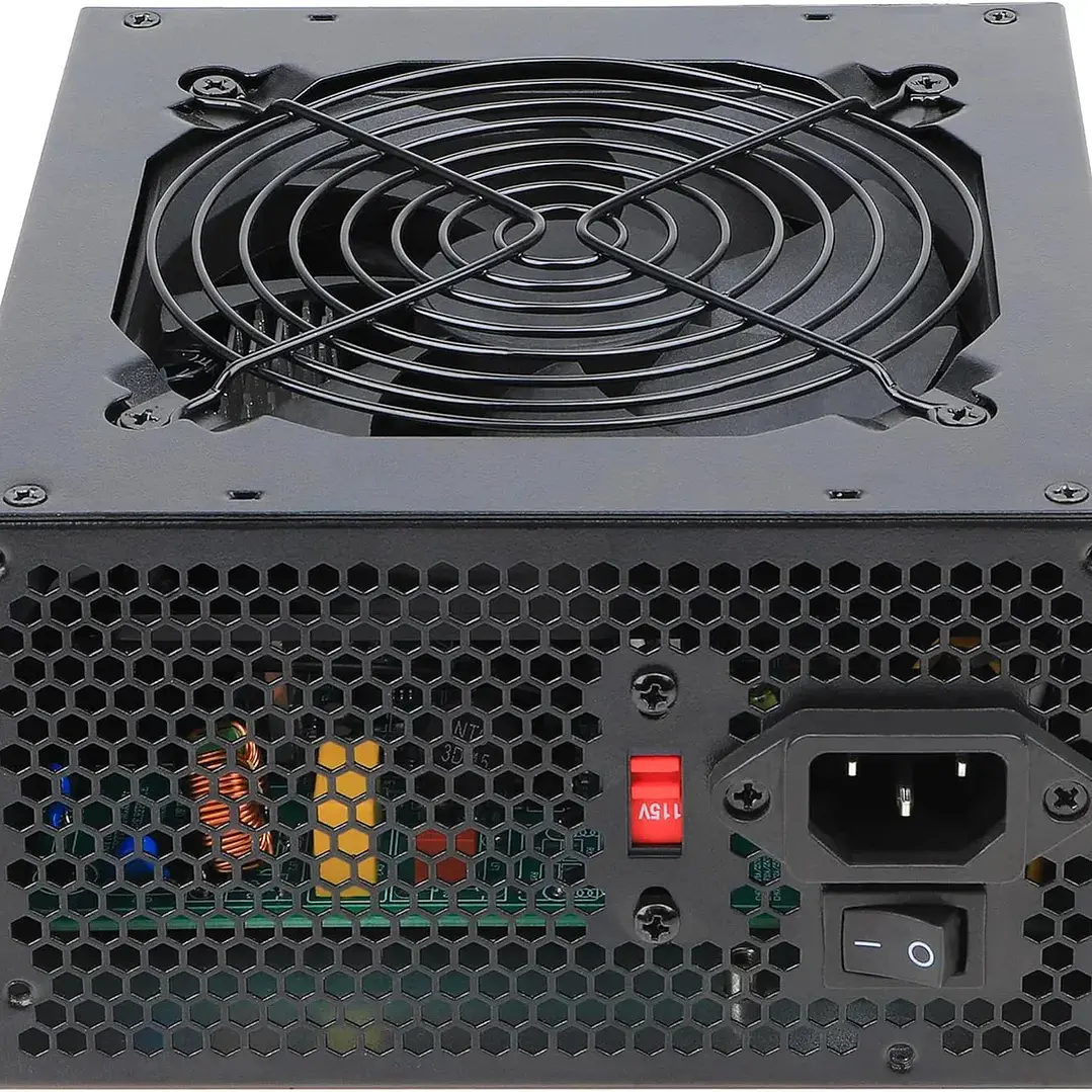 Fuente de Poder ES-Gaming ES-650W 650W Black 12cm Fan 2
