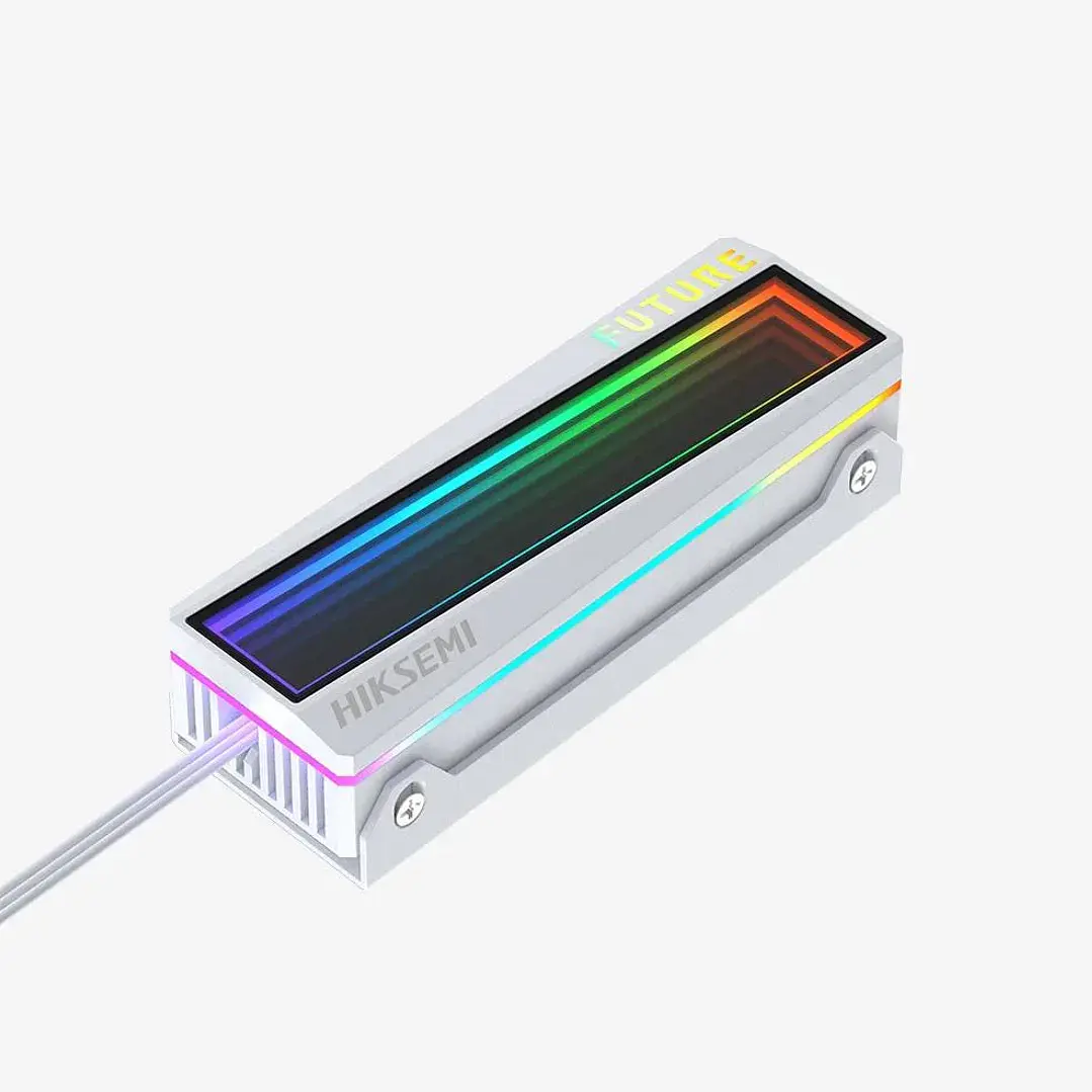 SSD Hiksemi Radiador/Disipador NVMe 3x4/4x4 Blanco RGB 2